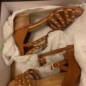 Leila Stone brown gem sandals size 6